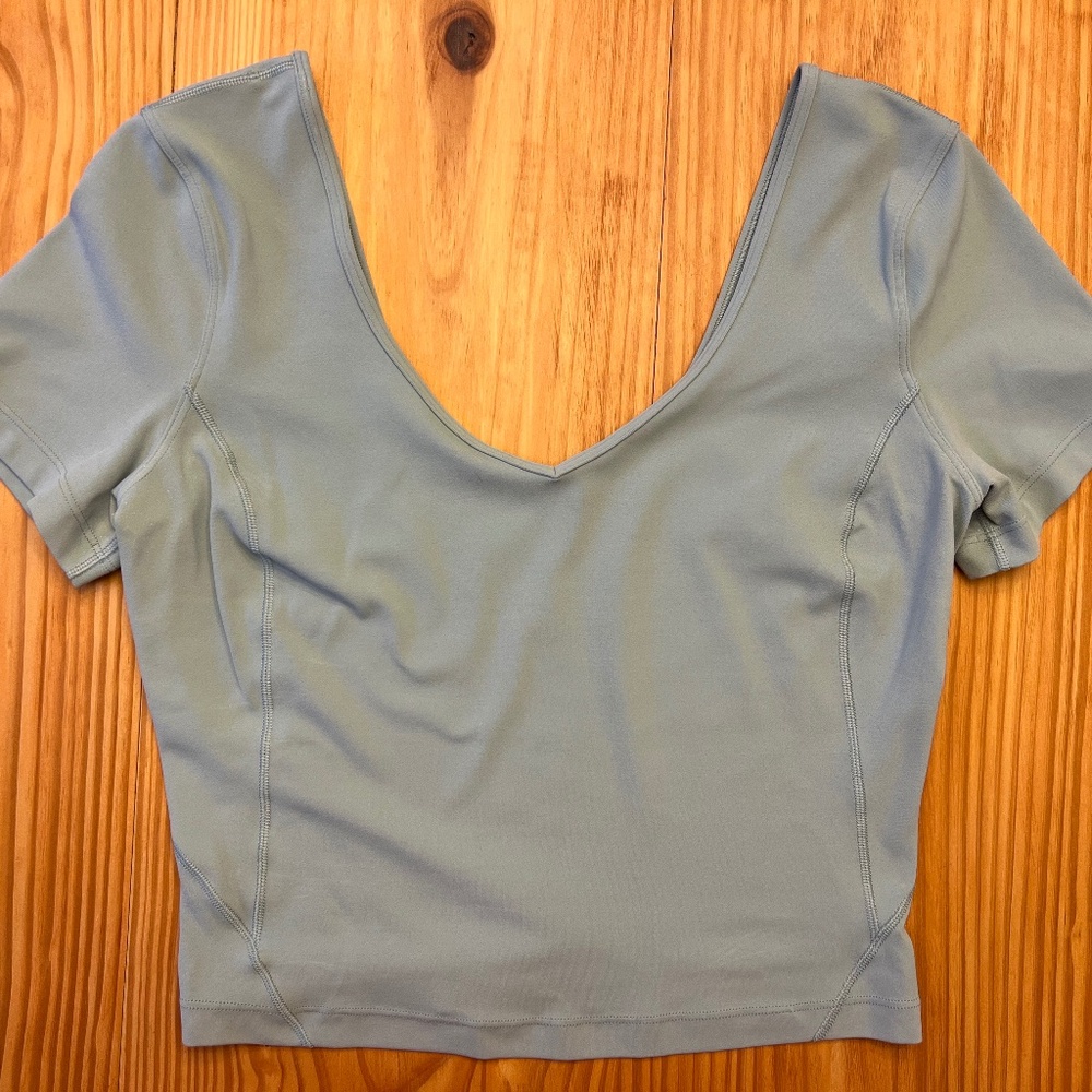 Align t-shirt (6) silver blue